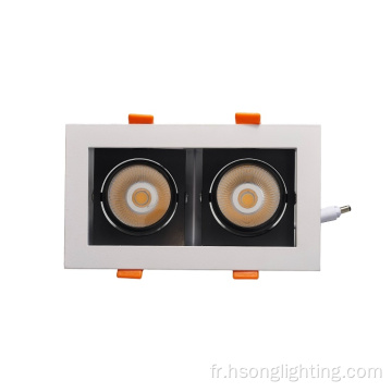 RA95 Square Double Head Celing Light Spotlights